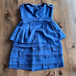 BCBGMaxAzria Strapless Layered Dress